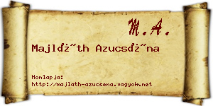Majláth Azucséna névjegykártya